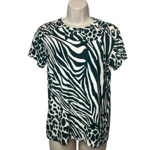 Vintage Karen Millen Animal Print Top (4)